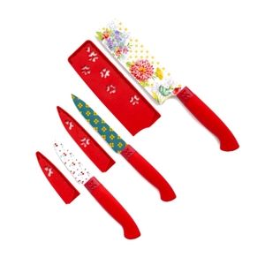 SOLD Woman Blooming Bouquet, 6piece knife prep set. NIP